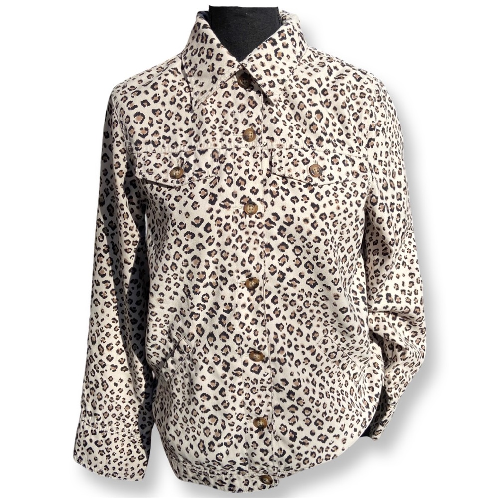 Tanjay Thin Leopard Jacket in like new condition